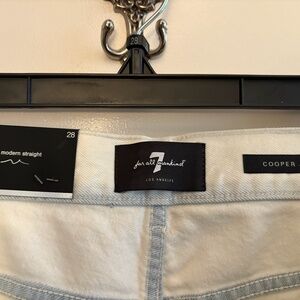 NWT 7 For All Mankind Men’s Cooper J 5- Pocket Jeans Shorts 28wX10insX19inch